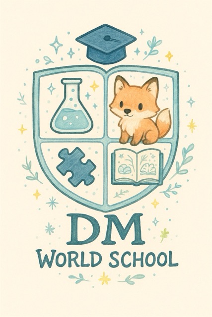 DM World School Emblem